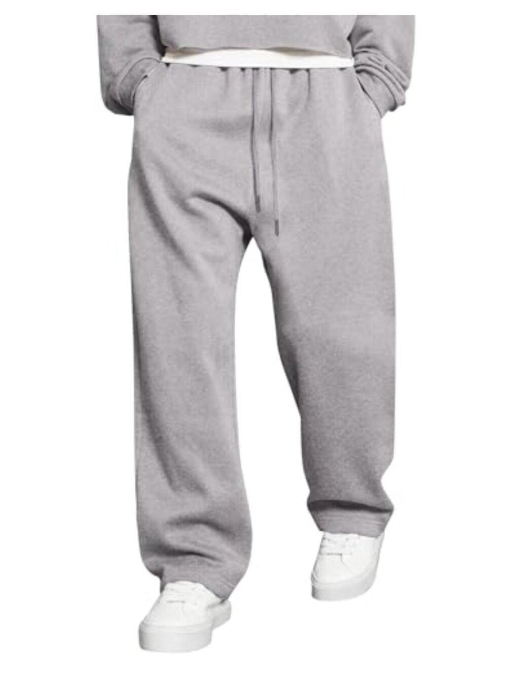 Men's Wide Leg Sweatpants Lightweight Casual Lounge Pants with Pockets
